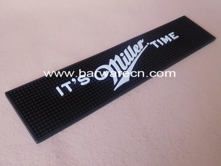 alta calidad de encargo 3d logo pvc bar cerveza goteo estera 