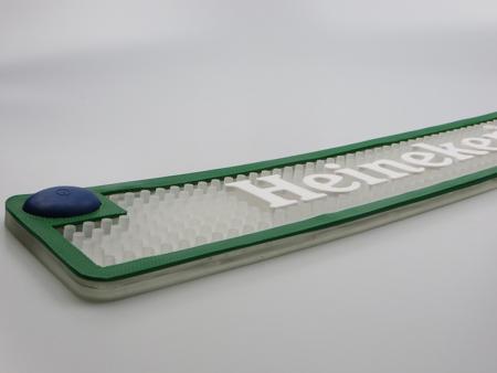 Logotipo grabado 3d estampado led pvc bar mat 