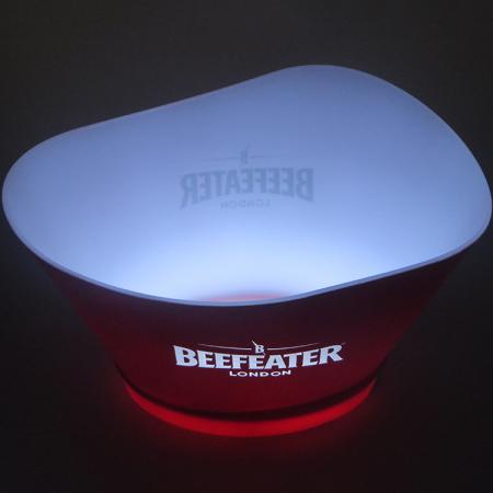 Cerveza led enfriador de cubo con logo de hueco 