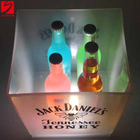 solo color led cubo de enfriador de hielo 