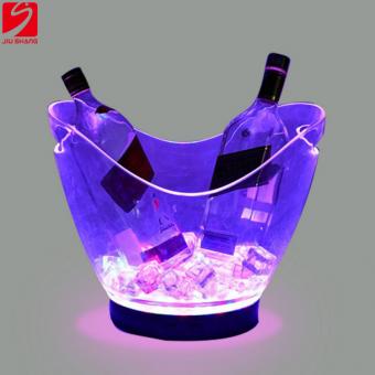 cubo de cerveza led transparente