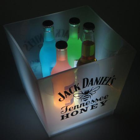 solo color led cubo de enfriador de hielo 