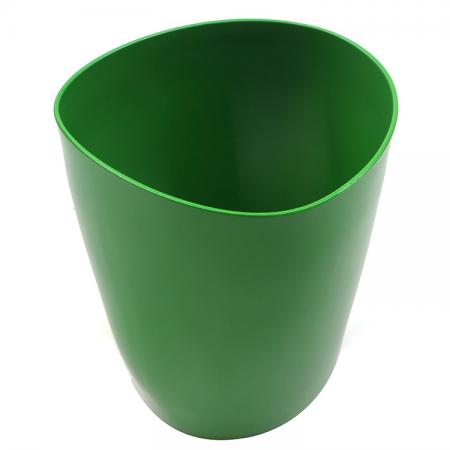 Taza de aluminio verde irrompible de forma personalizada. 