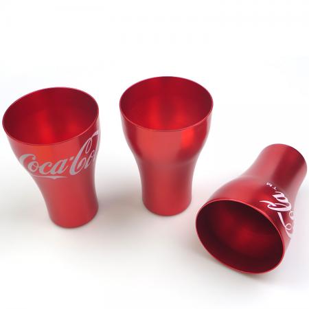 copa reutilizable de aluminio anodizado para beber 