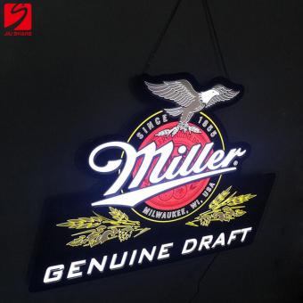 tablero de la muestra led logo de miller