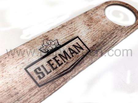 estilo vintage retro de sleeman una botella fría de abridor de botellas de cerveza 