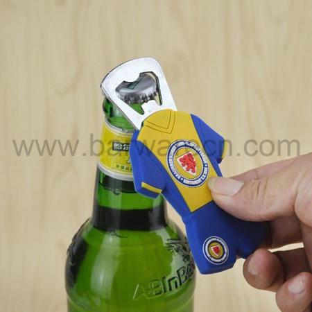 abrebotellas personalizado de cerveza de pvc 3d con logotipo en relieve 