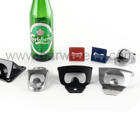 barware gear abridor de botellas para montaje en pared con tornillos de montaje de acero inoxidable gratis 