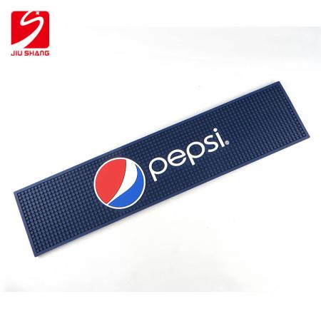 Pepsi cocktail barman bar mat azul y negro 