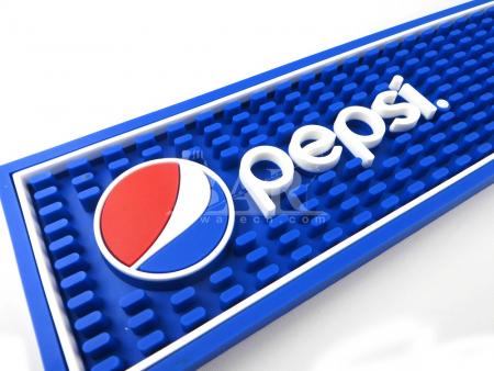 Pepsi azul pvc bandeja de goteo bar mat fabricante 