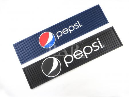 Pepsi cocktail barman bar mat azul y negro 