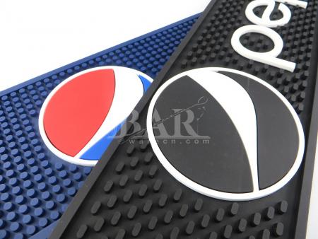 Pepsi cocktail barman bar mat azul y negro 