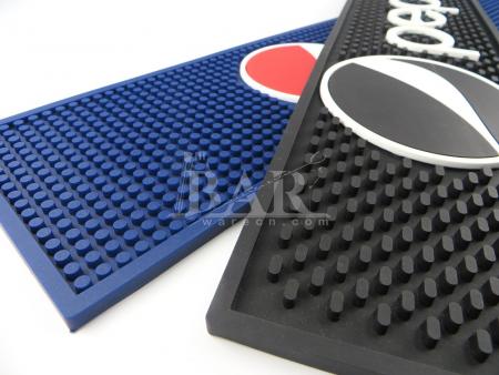 Pepsi cocktail barman bar mat azul y negro 