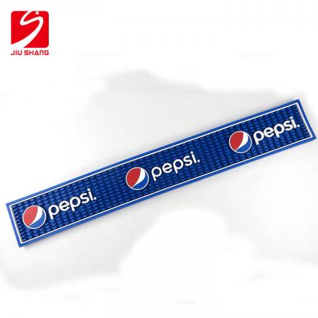 Pepsi azul pvc bandeja de goteo bar mat fabricante 