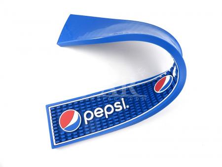 Pepsi azul pvc bandeja de goteo bar mat fabricante 