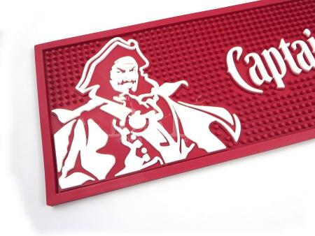 capitán morgan impermeable pvc bar mat cerveza etiqueta bar corredor 