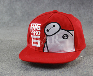 Sombrero de hip hop de lona blanco personalizado con logo baymax 