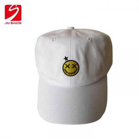 Gorra de algodón de 6 paneles de ala plana con logo bordado 