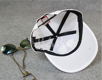 Sombrero de hip hop de lona blanco personalizado con logo baymax 