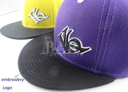 bordado personalizado bordado 3d algodón snapback cap para el deporte 