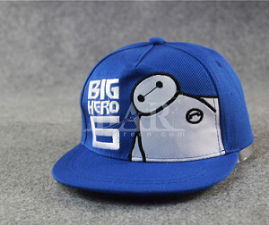 Sombrero de hip hop de lona blanco personalizado con logo baymax 