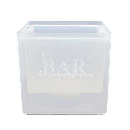 enfriador de hielo de cubo de cerveza led azul cuadrado oem 