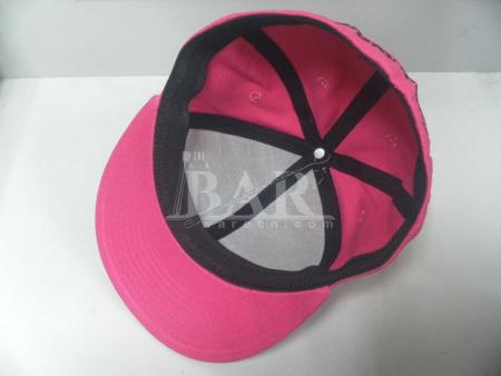 Borde plano rosa 6 panel plano gorras y sombreros cabidos al por mayor 