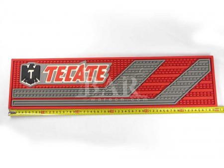 Tecate beer label bar runner calidad pvc bar mat 