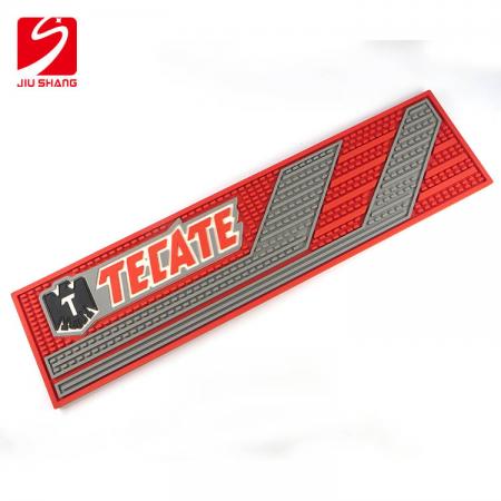 Tecate beer label bar runner calidad pvc bar mat 