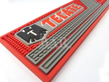 Tecate beer label bar runner calidad pvc bar mat 