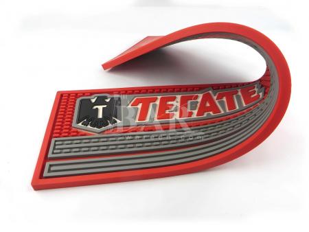 Tecate beer label bar runner calidad pvc bar mat 