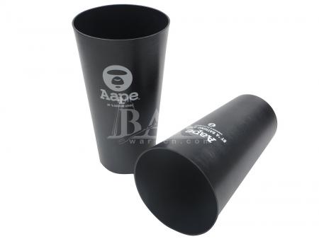 vasos basales vintage bebiendo copa de aluminio 