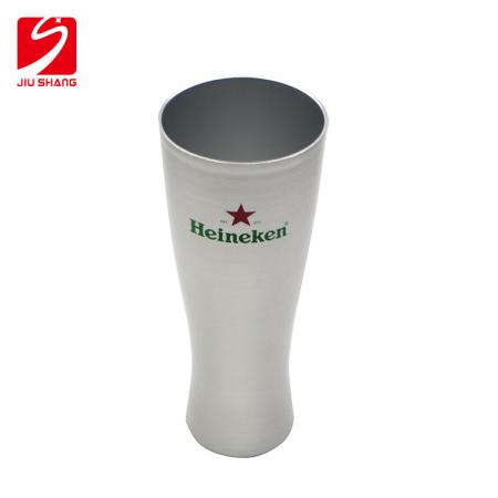 taza de cerveza de aluminio del logotipo de la impresión de seda 