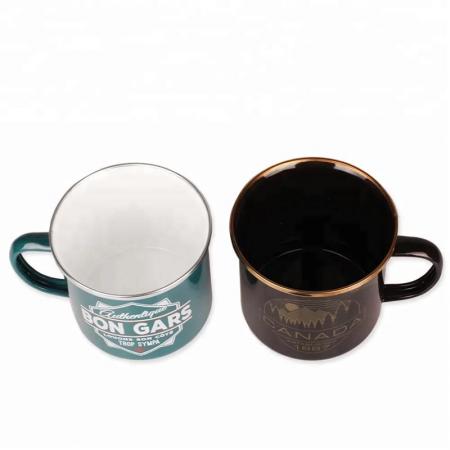 taza de esmalte dishy, ​​350 ml, huevo de pato, taza de viaje de esmalte 