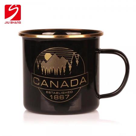 taza de esmalte dishy, ​​350 ml, huevo de pato, taza de viaje de esmalte 