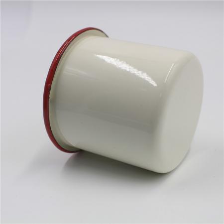 tazas de café esoresso de esmalte blanco liso 