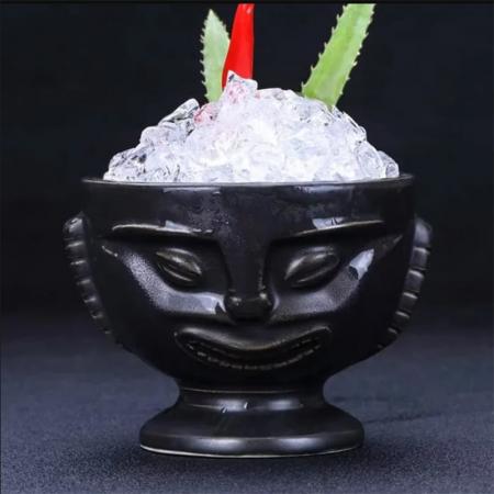 diskon retro cocktail bar hawaii tiki totem mug gelas - 