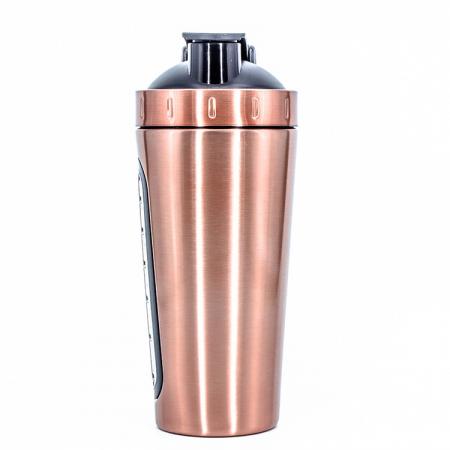 cuerda de silicona conveniente de una sola capa de acero inoxidable 304 ventana visible taza de mezcla de polvo de proteína, taza de fitness 